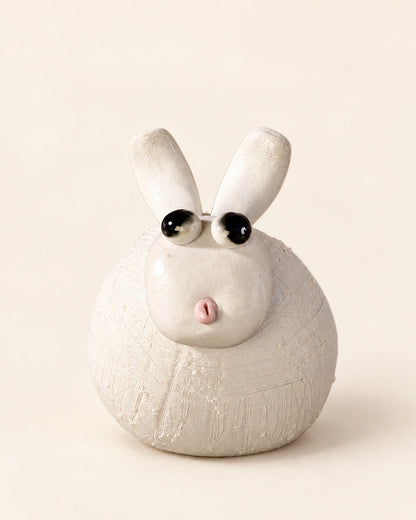 Moon Rabbit Incense Holder - White