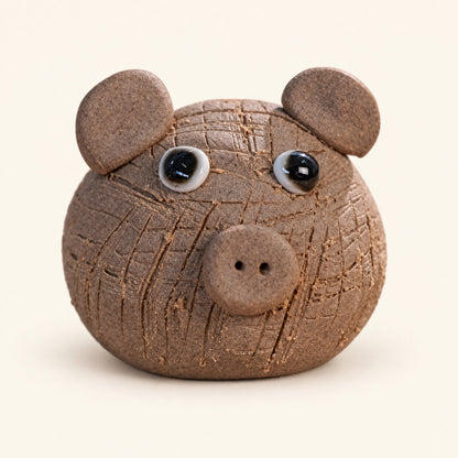 Round Pig Incense Holder
